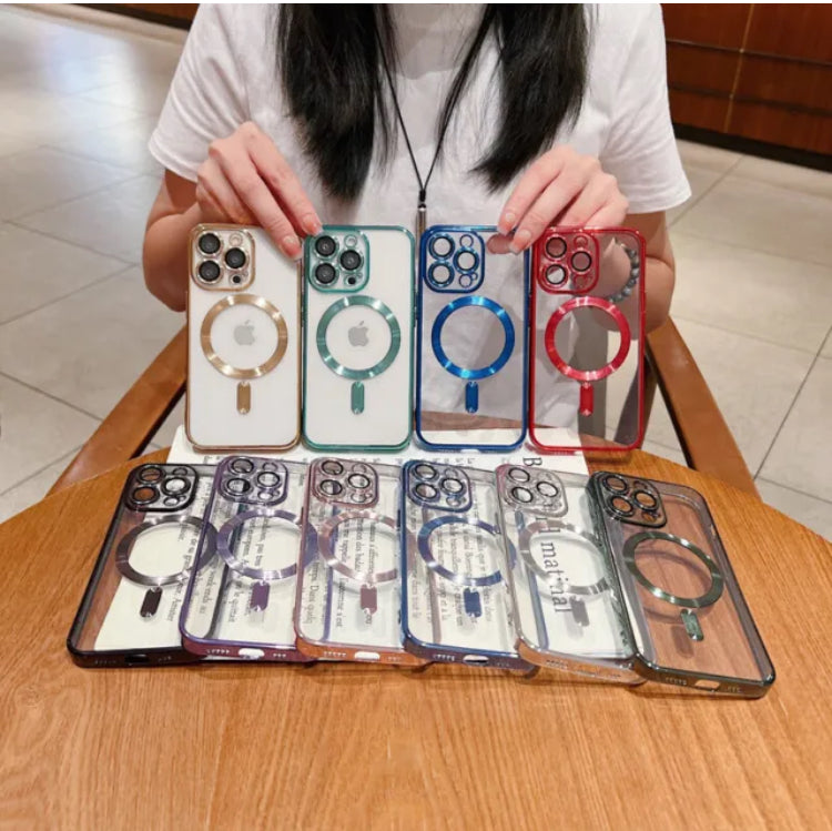 Premium Softshell Plating Straight Edges Coloured MagSafe Phone Case- for Apple iPhone 14 Series - Super Savings Technologies Co.,LTD Premium Softshell Plating Straight Edges Coloured MagSafe Phone Case- for Apple iPhone 14 Series - Super Savings Technologies Co.,LTD